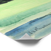 Ernst Ludwig Kirch Bergsee-Zauber im Val Piora Poster (Ecke)
