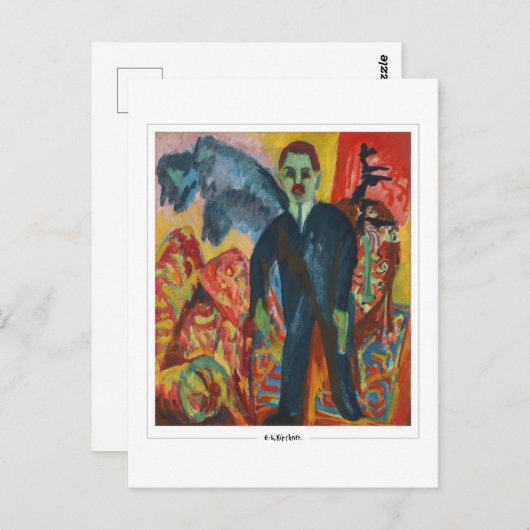 Ernst Ludwig Kirchner #360 - Fine Art Postcard Postkarte (Vorne/Hinten)