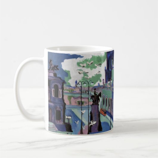 Ernst Ludwig Kirchner Aussicht auf Dresden Schloss Kaffeetasse (Links)