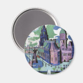 Ernst Ludwig Kirchner Aussicht auf Dresden Schloss Magnet (Vorderseite/Rückseite)