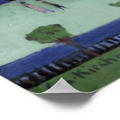 Ernst Ludwig Kirchner Aussicht auf Dresden Schloss Poster (Ecke)