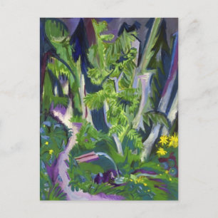 Ernst Ludwig Kirchner - Bergwald Postkarte