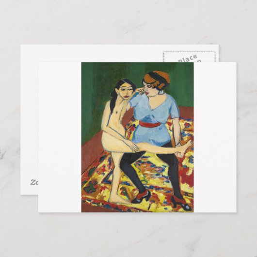 Ernst Ludwig Kirchner - Dance Training Postkarte (Vorne/Hinten)