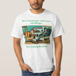 Ernst Ludwig Kirchner Flusslandschaft mit Crane T-Shirt