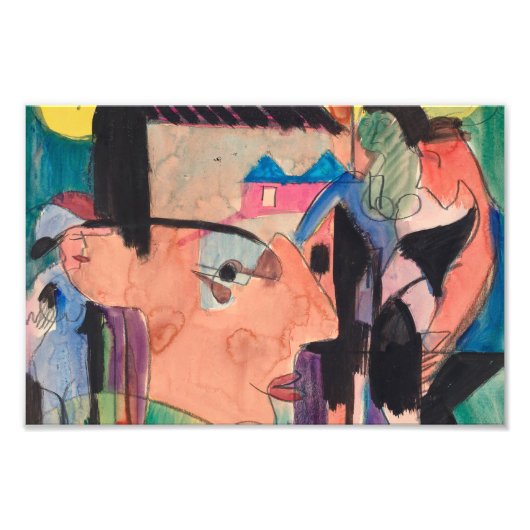 Ernst Ludwig Kirchner Self Portrait Fotodruck (Vorne)