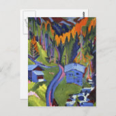 Ernst Ludwig Kirchner - Sertig Path im Sommer Postkarte (Vorne/Hinten)