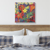 Ernst Ludwig Kirchner Still Life mit Lilies Canva Leinwanddruck (Insitu (Schlafzimmer))