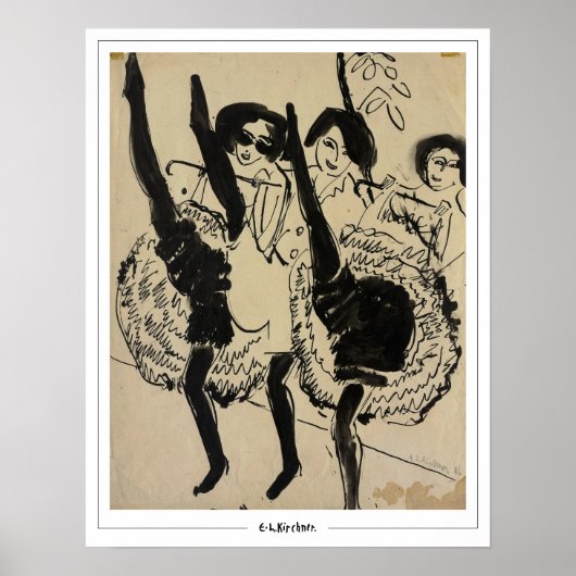 Ernst Ludwig Kirchner Zedign Art Poster #261-2 (Vorne)