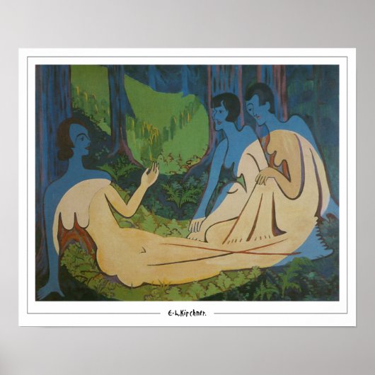 Ernst Ludwig Kirchner Zedign Art Poster #295 (Vorne)