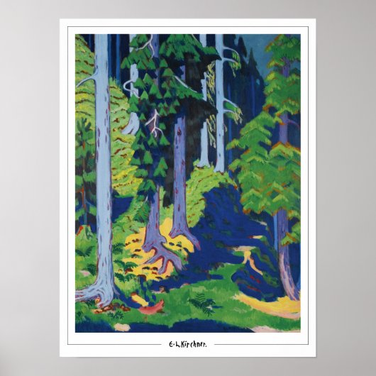 Ernst Ludwig Kirchner Zedign Art Poster #413 (Vorne)