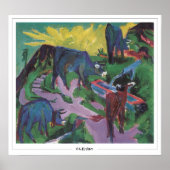 Ernst Ludwig Kirchner Zedign Art Poster #6 (Vorne)