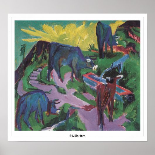 Ernst Ludwig Kirchner Zedign Art Poster #6 (Vorne)