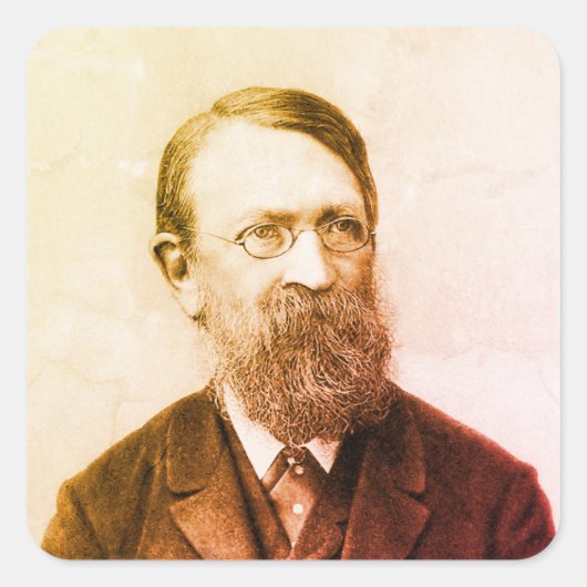Ernst Mach Quadratischer Aufkleber (Vorderseite)
