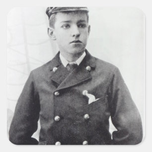 Ernst Shackleton Quadratischer Aufkleber