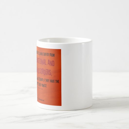 Ernste emotionale und Geistesstörungen Kaffeetasse (Mittel)