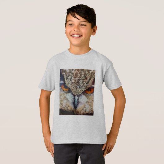 Ernste Eule T-Shirt (Vorne ganz)