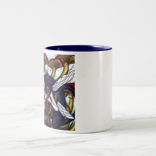 Ernste Feen-Tee-Tasse Zweifarbige Tasse (Mittel)