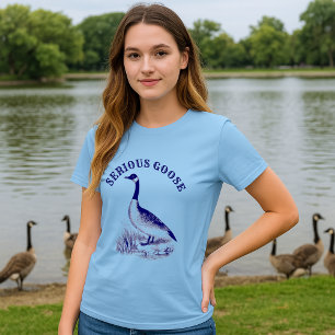 Ernste Gans viktorianische Ära Radierung Druck T-Shirt