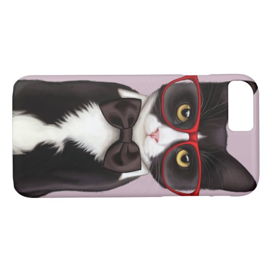 Ernste Katze Case-Mate iPhone Hülle (Rückseite (Horizontal))