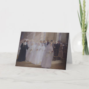 Ernste Kommunion Karte