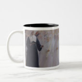 Ernste Kommunion Zweifarbige Tasse (Links)