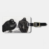 Ernste Tauben-Situation 2012 Gepäckanhänger (Vorderseite horizontal)