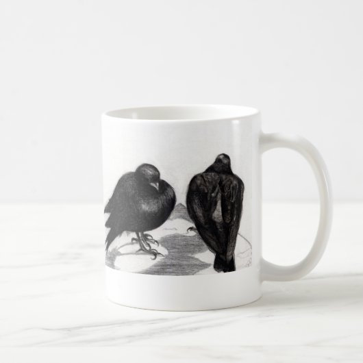 Ernste Tauben-Situation 2012 Kaffeetasse (Rechts)