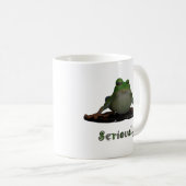 Ernster Frosch Kaffeetasse (VorderseiteRechts)