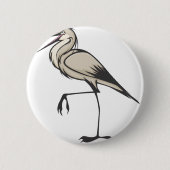 Ernster Graureiher Button (Vorderseite)