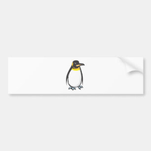 Ernster Kaiser-Pinguin Autoaufkleber