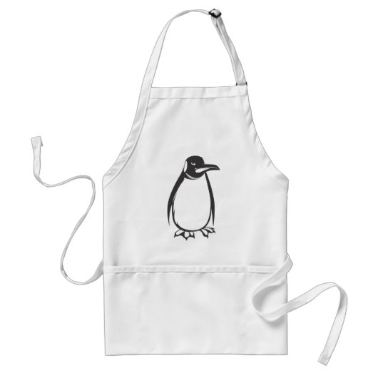 Ernster Kaiser-Pinguin-Vogel in Schwarzweiss Schürze (Vorne)