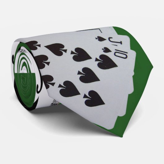 Ernster Poker Krawatte (Gerollt)