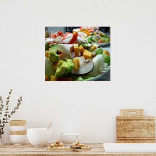 Ernster Salat Poster (Küche)