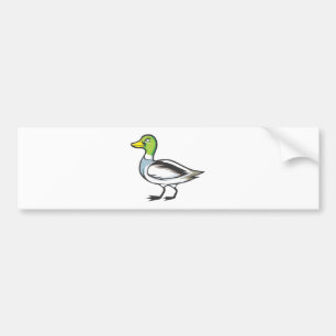 Ernster Stockenten-Enten-Vogel Autoaufkleber