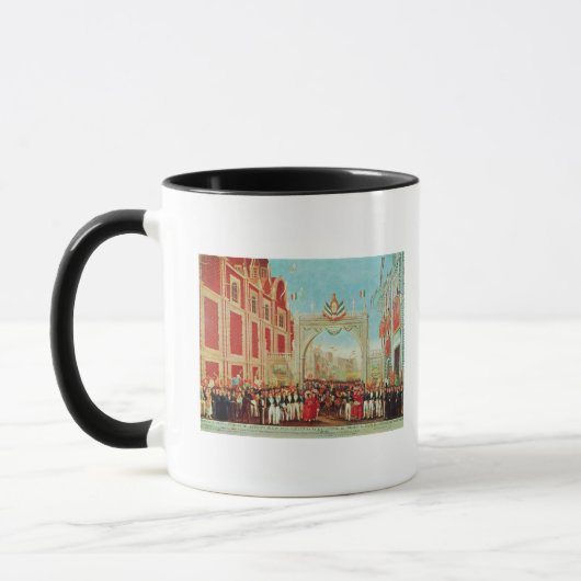 Ernster und friedlicher Eintritt der Armee Tasse (Links)