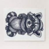 Ernster Waschbär-Puzzle Puzzle (Horizontal)