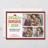 Ernstes 2025? Funny 3 Fotos Weihnachten (Vorderseite)