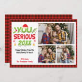 Ernstes 2025? Funny 3 Fotos Weihnachten (Vorne/Hinten)