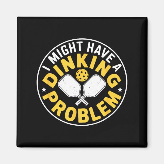 Ernstes Dinking-Problem Pickleball-Spieler Humor Magnet (Vorne)