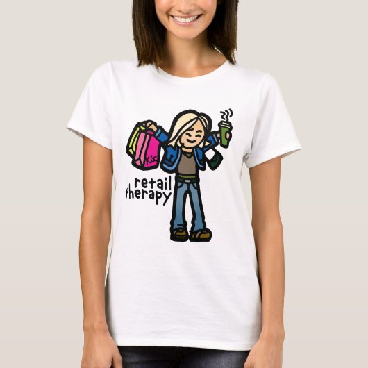 ernstes Einkaufshemd T-Shirt (Vorderseite)