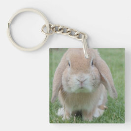 ernstes Foto Schlüsselanhänger