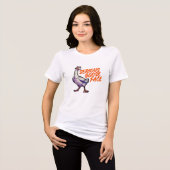 Ernstes Gänsegesicht Tri-Blend Shirt (Vorderseite voll)