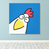 ERNSTES HUHN durch Sandra Boynton Leinwanddruck (Insitu (Holzboden))