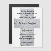 Ernstes Mitgefühl Magnetkarte (Vorne/Hinten)