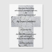 Ernstes Mitgefühl Magnetkarte (Vorderseite)