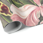 ErnstHaeckel Vintage Botanical Orchid Illustration Geschenkpapier (Rolleneckpunkt)