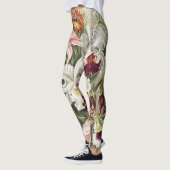 ErnstHaeckel Vintage Botanical Orchid Illustration Leggings (Links)