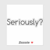 ernsthaft aufkleber (Blatt)