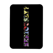 Ernsthaft? Farbenfrohe Foto Magnet (Vertikal)