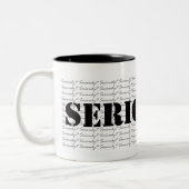 Ernsthaft? Kaffeemugs Zweifarbige Tasse (Links)